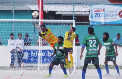 ކްލަބް ޕޯލް ސްޓަރ އިން ކުރިން ބޭއްވި ފުޓްބޯޅަ މުބާރާތެއްގެ ތެރެއިން/ ފޮޓޯ: އިއްޓޭ ގްރޮފީ