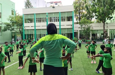 ސްކޫލްތަކުގައި ކިޔަވައިދޭން ފެށުމުގެ ތެރެއިން ކަލާފާނު ސްކޫލް-: ފޮޓޯ: ކަލާފާނު ސްކޫލް