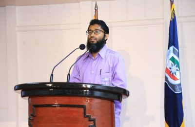 އިސްލާމީ މަރުކަޒުގެ އިމާމް ޝައިޚް އިބްރާހީމް ރަޝީދު ޙަސަން 