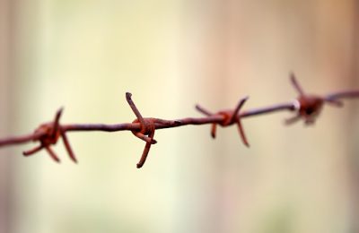 Concept of boundary, prison or war