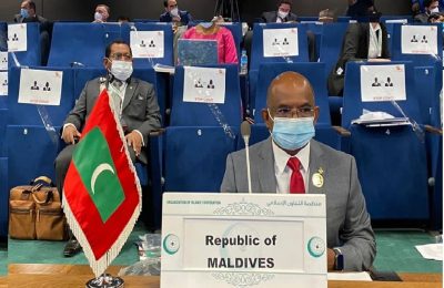 އޯއައިސީގެ ޚާރިޖީ ވަޒީރުންގެ 47 ވަނަ ބައްދަލުވުމުގައި ޚާރިޖީ ވަޒީރު ޢަބްދުﷲ ޝާހިދު ރާއްޖެ ތަމްސީލުކުރަށްވަނި