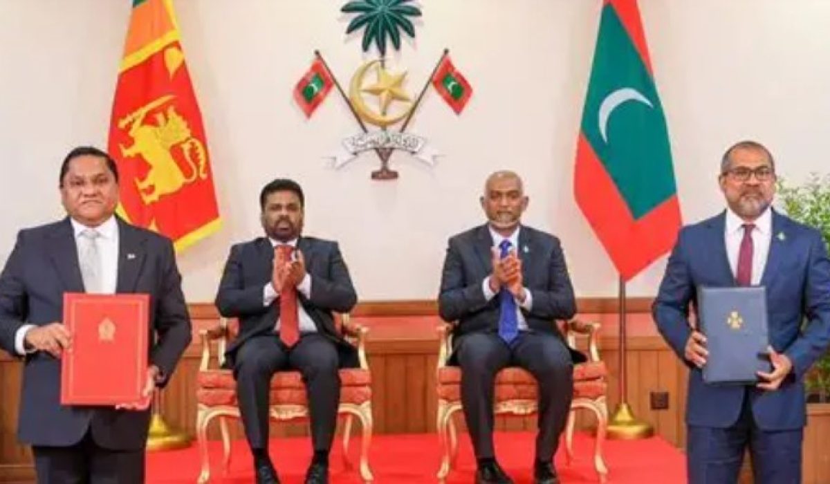 Lanka president with Muiz