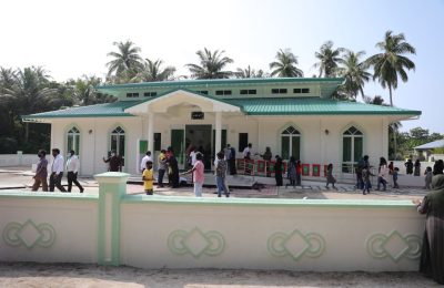ނ.މަގޫދޫ މިސްކިތް ހުޅުވުން. ފޮޓޯ: އިސްލާމިކް މިނިސްޓްރީ