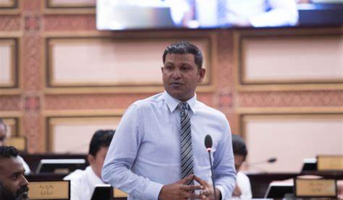 OIP ޢަލީ ރިޒާ ރައްޔިތުންގެ މަޖިލީހުގެ ޖަލްސާއެއްގައި: ދެ ދައުވާއެއް ދައުލަތުން ވަނީ އުފުލާފައި