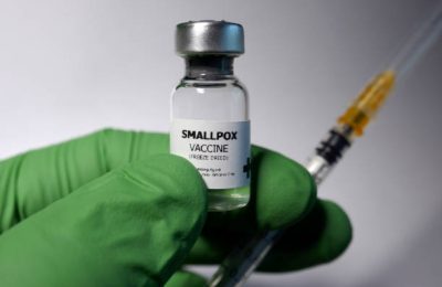 Smallpox vaccine - administration of antigenic material (vaccine) to stimulate an individual's immune system to develop adaptive immunity to a pathogen.
