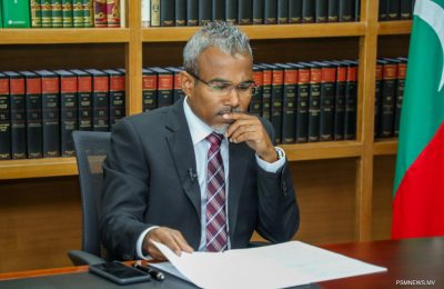 ދައުލަތުގެ ބަންޑާރަ ނައިބު އަލްއުސްތާޛް އިބްރާހީމް ރިފްޢަތު-: ފޮޓޯ: ޕީއެސްއެމް