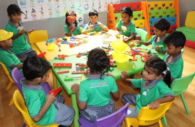 ހުޅުމާލެ ޕްރީ ސްކޫލުގައި ކުދިން ކިޔަވަނީ. ފޮޓޯ: ހުޅުމާލެ ލިޓްލް ޖެމްސް ޕްރީ ސްކޫލް