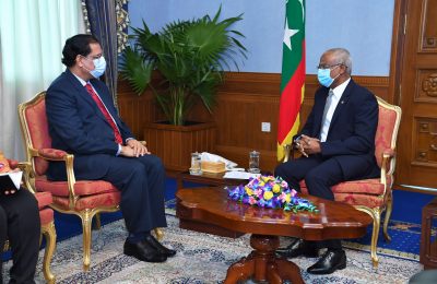 ޑަބްލިޔު.އެޗް.އޯގެ މަންދޫބު ރައީސްއާ ބައްދަލުކުރެއްވުން. ފޮޓޯ:ރައީސްއޮފީސް