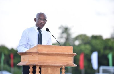 ރައީސުލްޖުމްހޫރިއްޔާ އިބްރާހިމް މުހައްމަދު ސާލިހް. ފޮޓޯ:ރައީސްއޮފީސް