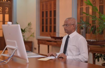 ރައީސުލްޖުމްހޫރިއްޔާ އިބްރާހިމް މުހައްމަދު ސާލިޙް. ފޮޓޯ: ރައީސްއޮފީސް