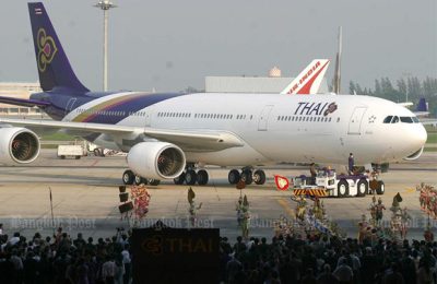 thai airways ge flight eh.